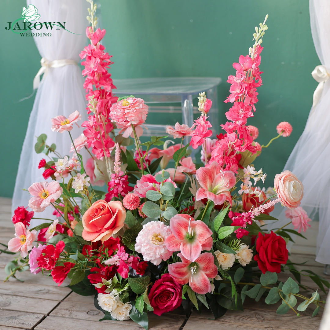 Centerpiece & Aisle in Pink/Green