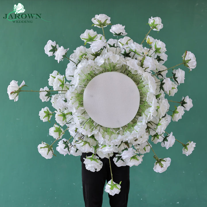 Centerpiece & Aisle in White