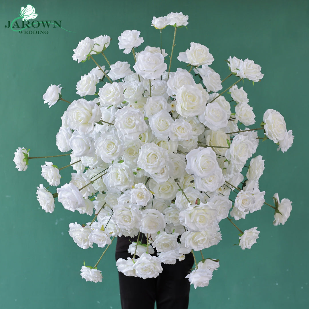 Centerpiece & Aisle in White