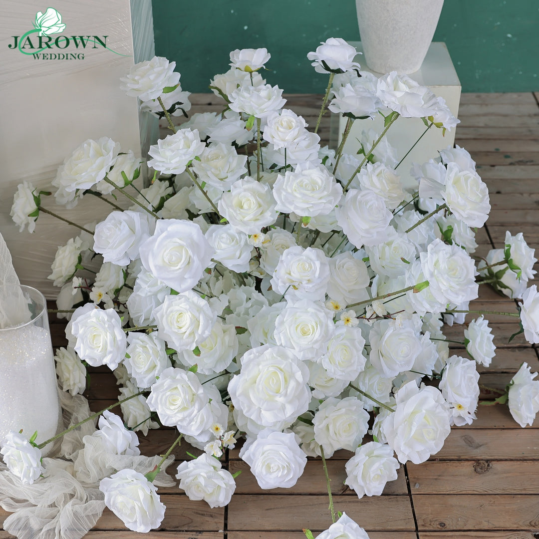 Centerpiece & Aisle in White