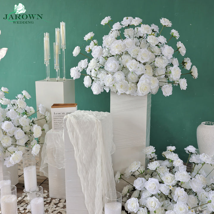 Centerpiece & Aisle in White