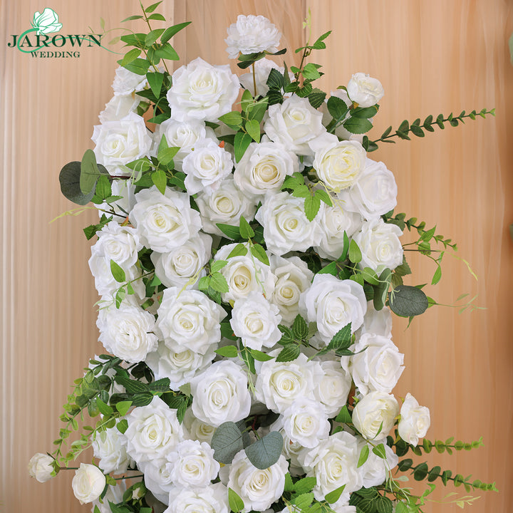 Centerpiece & Candelabra & Aisle & Backdrop Flower in Green/White