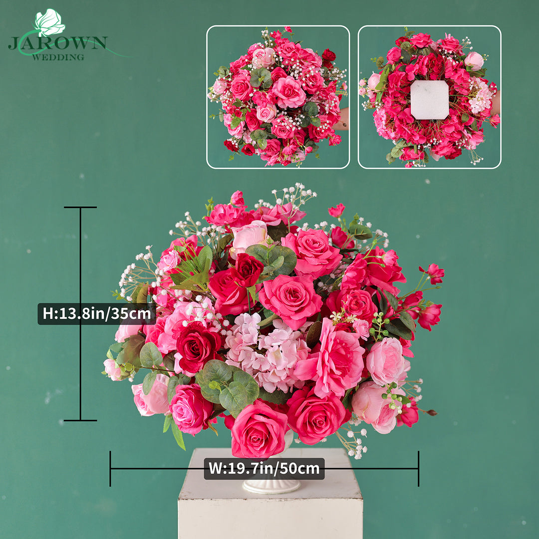 Centerpiece &amp; Open-Ended Flower Arch in Pink/Green