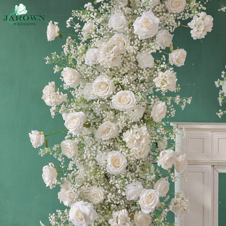 Centerpiece & Round Flower Arch in White