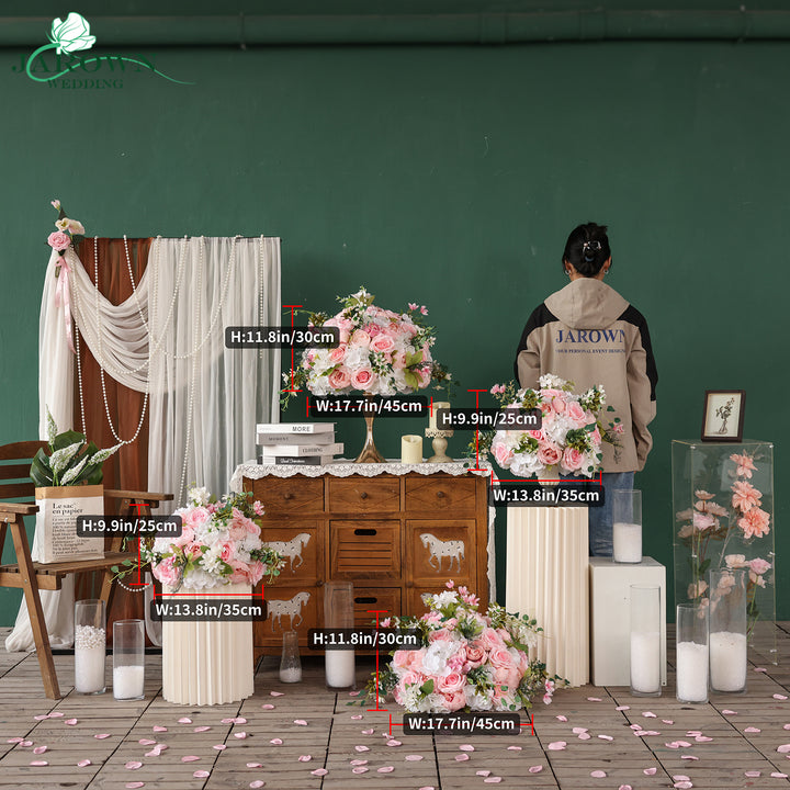 Centerpiece in Pink/White/Green