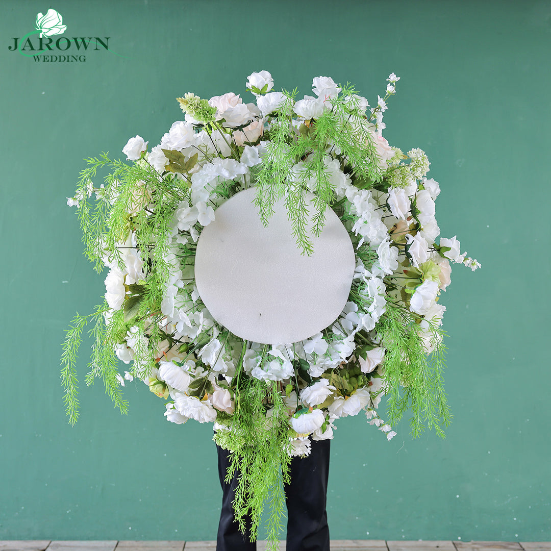 Centerpiece in White/Green/Pink