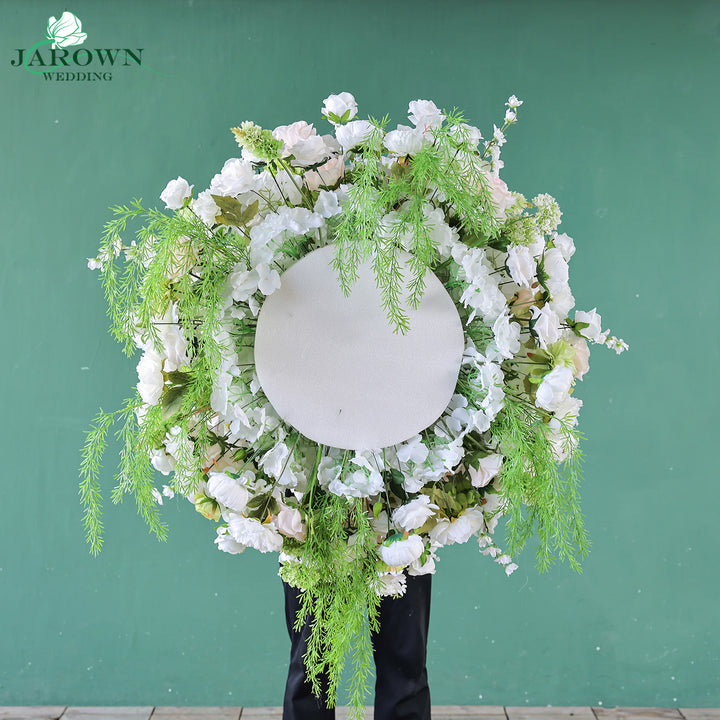 Centerpiece in White/Green/Pink