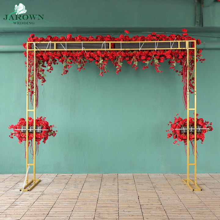 Curtain Runner Flowers in Red