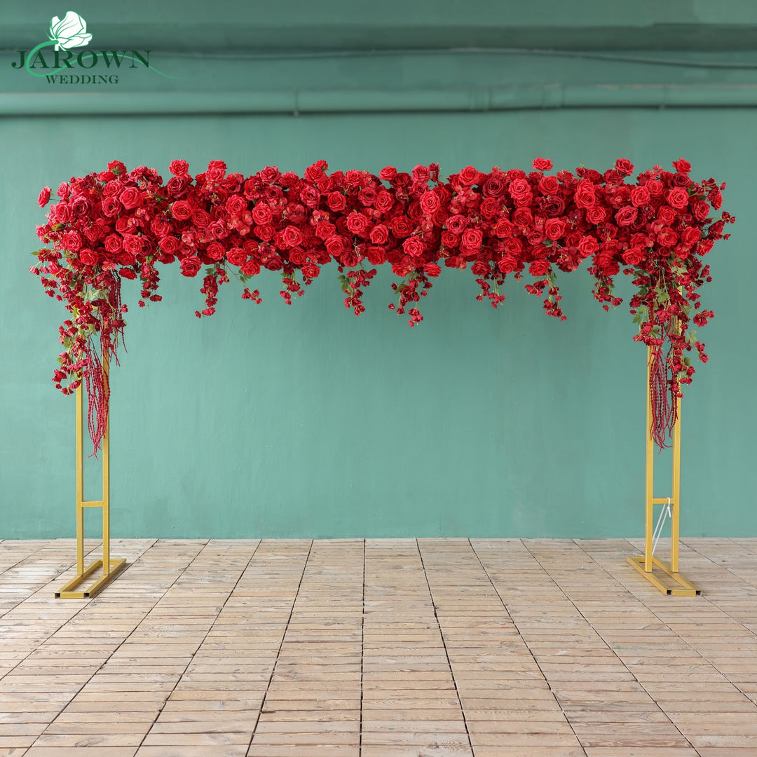 Curtain Runner Flowers in Red