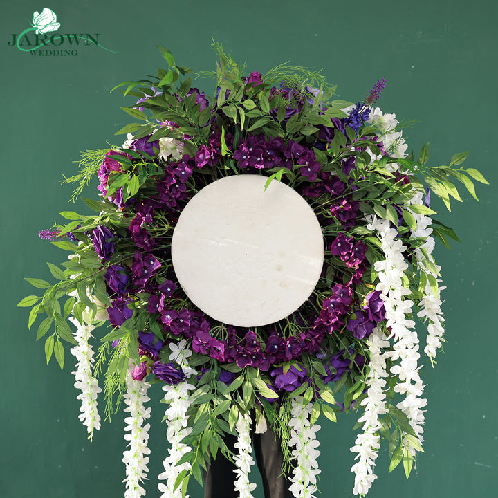 Centerpiece in Purple/White/Green