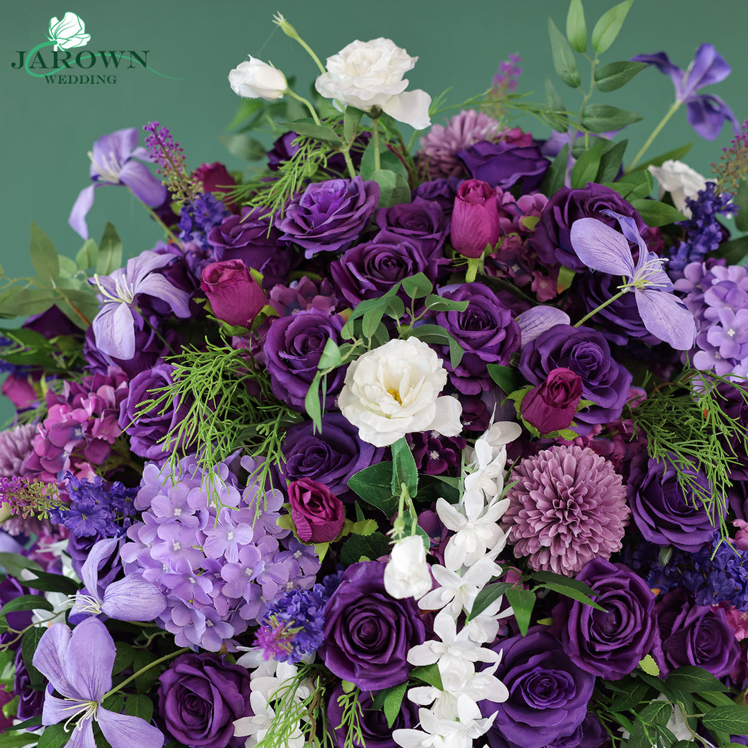 Centerpiece in Purple/White/Green