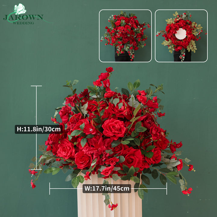 Centerpiece & Candelabra & Aisle in Red/Green