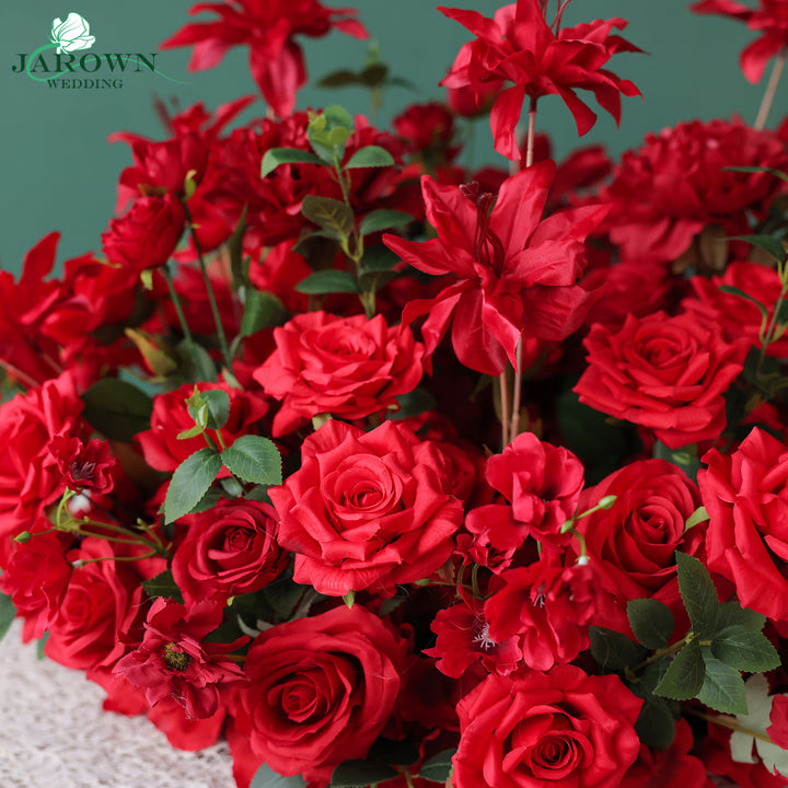 Centerpiece & Candelabra & Aisle in Red/Green