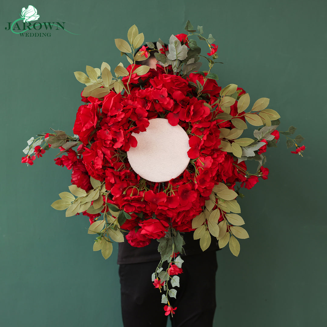 Centerpiece & Candelabra & Aisle in Red/Green