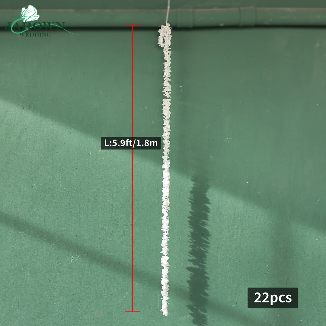 Double-Sided Rectangular Flower Arch in White/Blue