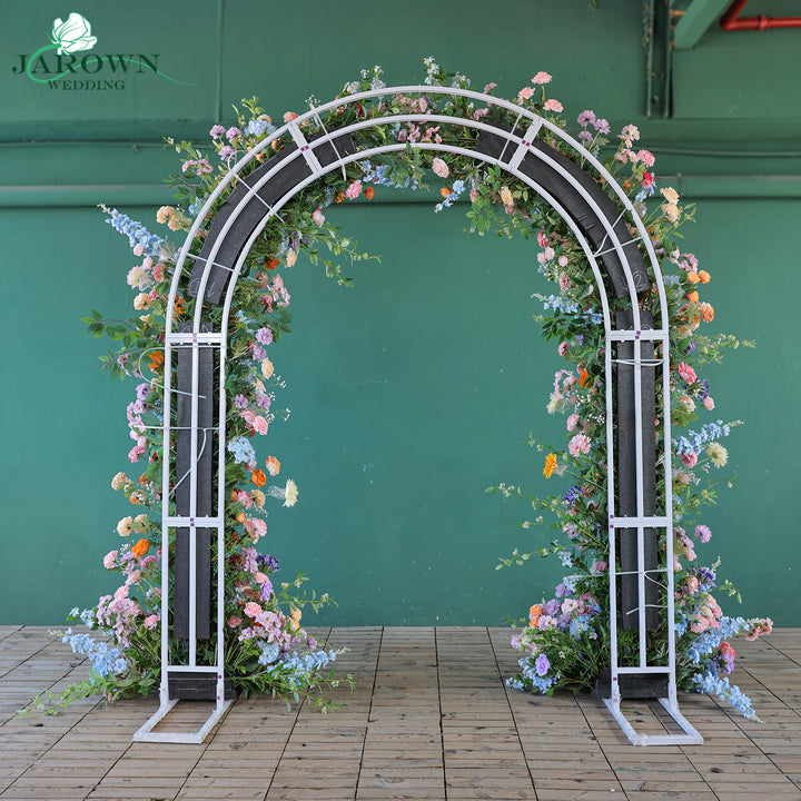 Double-Sided Round Flower Arch in Colorful