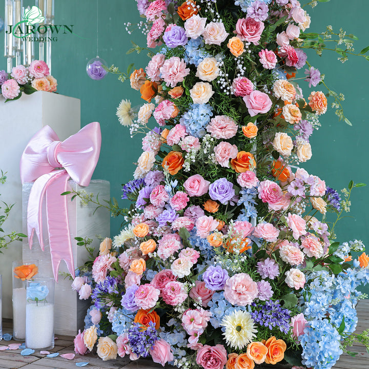 Double-Sided Round Flower Arch in Colorful