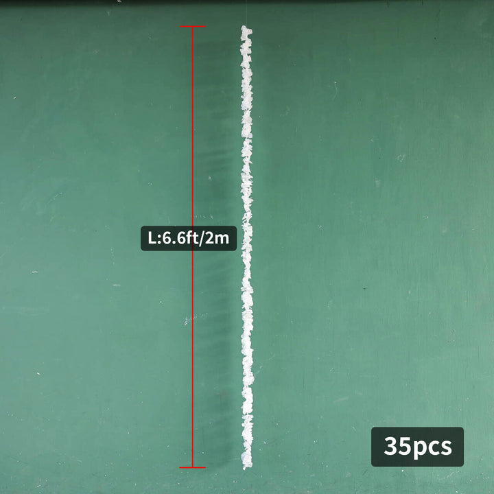 Double-Sided Round Flower Arch in Green/White