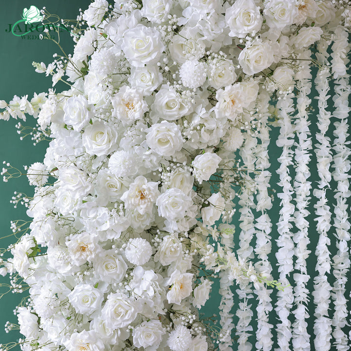 Double-Sided Round Flower Arch in White
