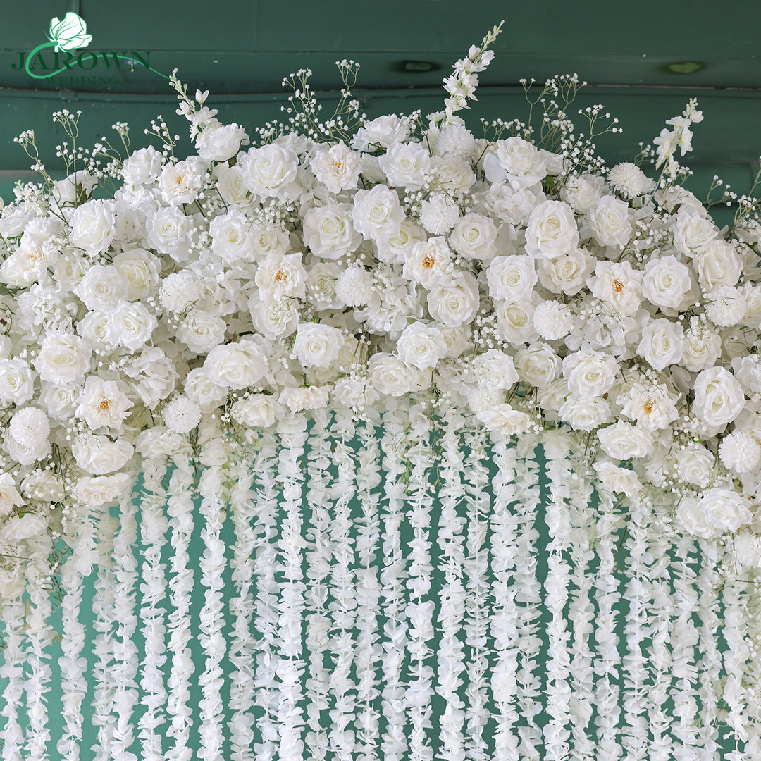 Double-Sided Round Flower Arch in White