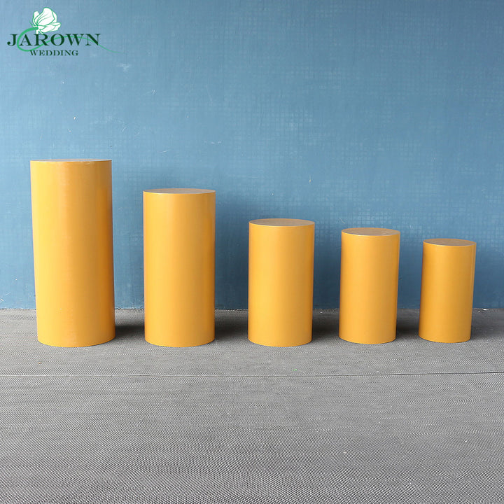 Gold Paint Cylinder Stand Set