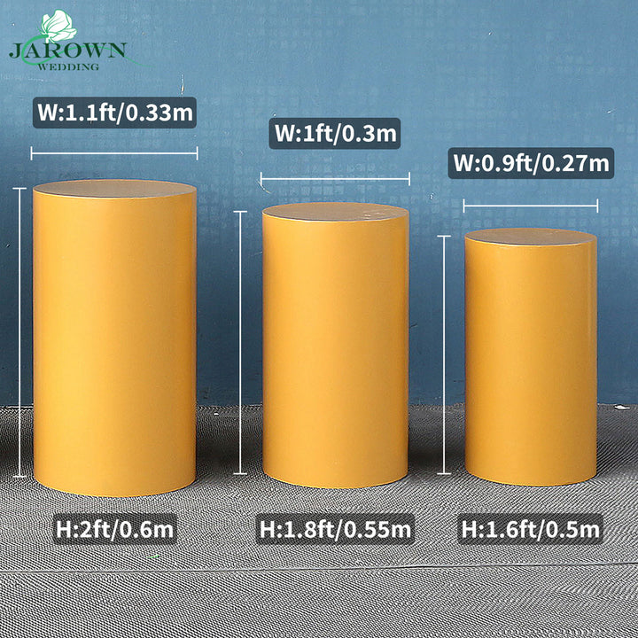 Gold Paint Cylinder Stand Set