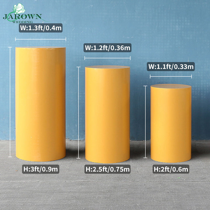 Gold Paint Cylinder Stand Set