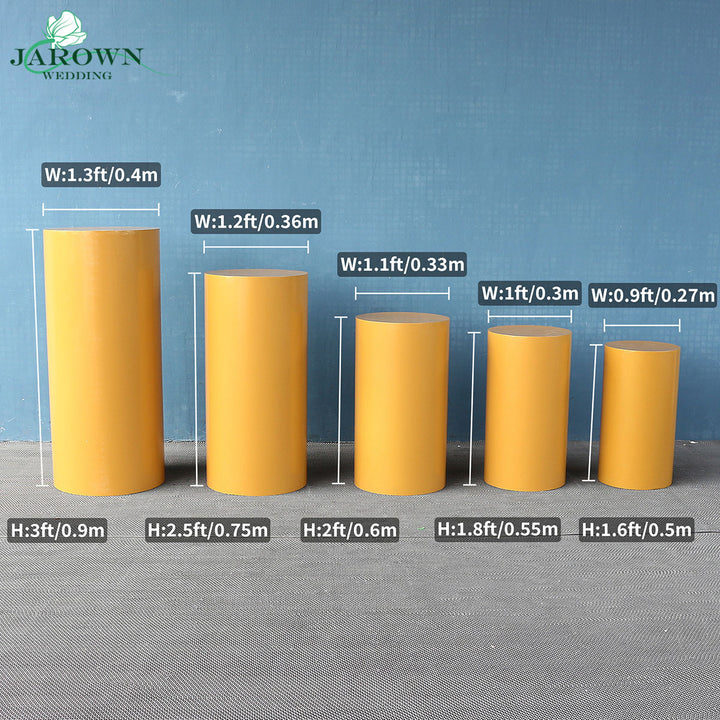 Gold Paint Cylinder Stand Set