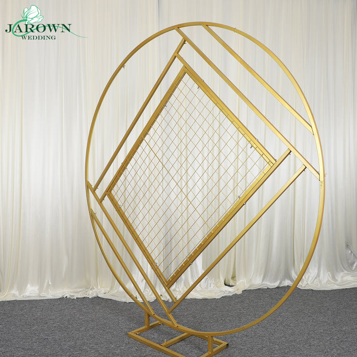 Golden Paint Circle with Diamond Stand