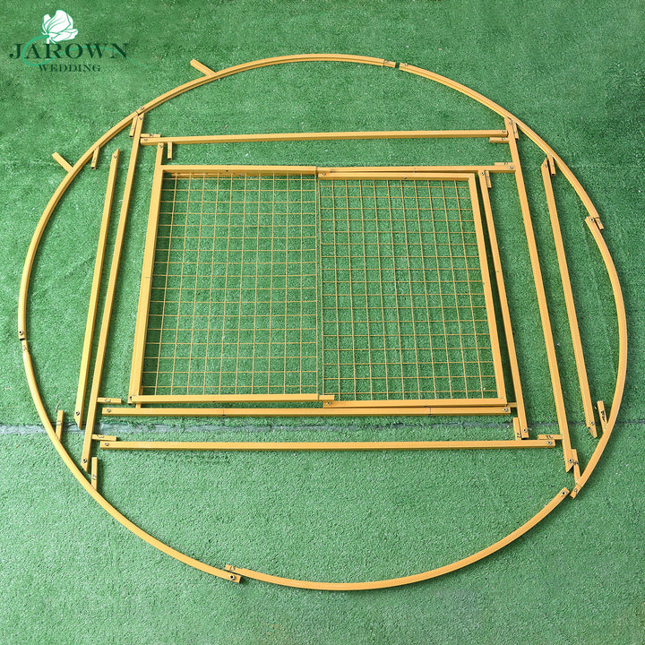 Golden Paint Circle with Diamond Stand