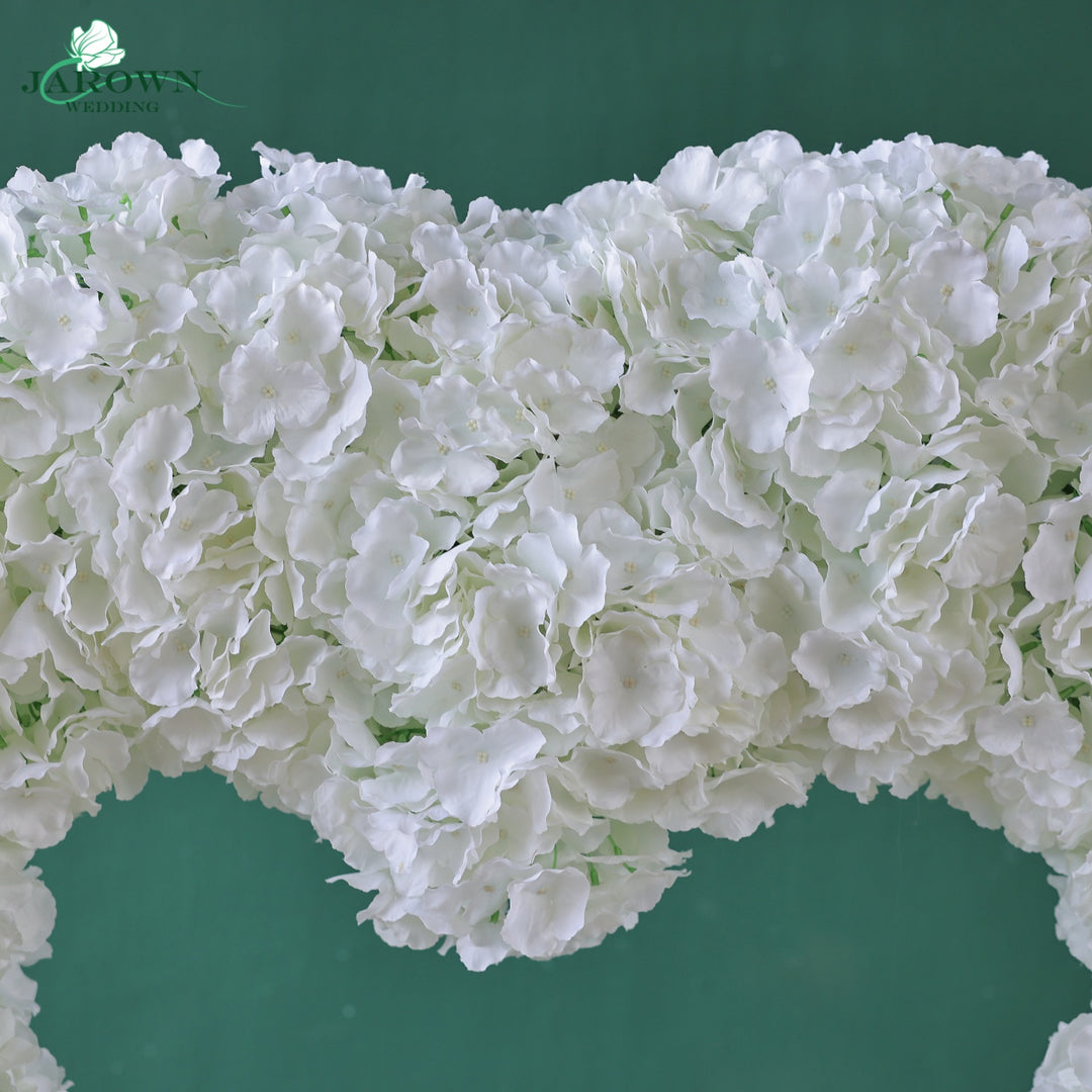 Heart-Shaped Flower Arch in Red/Pink/White