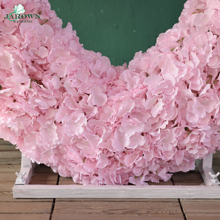 Heart-Shaped Flower Arch in Red/Pink/White