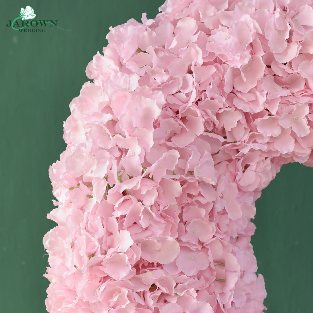 Heart-Shaped Flower Arch in Red/Pink/White