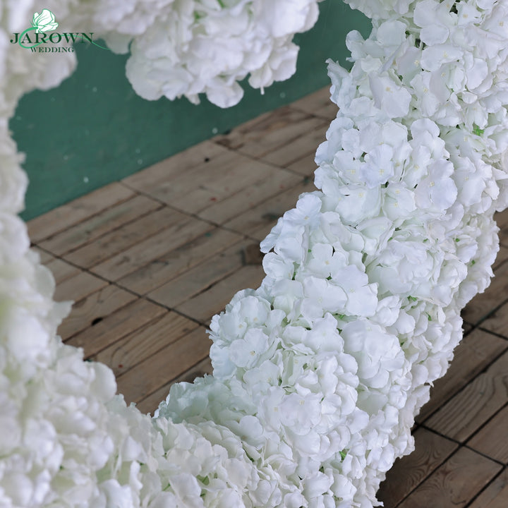 Heart-Shaped Flower Arch in Red/Pink/White