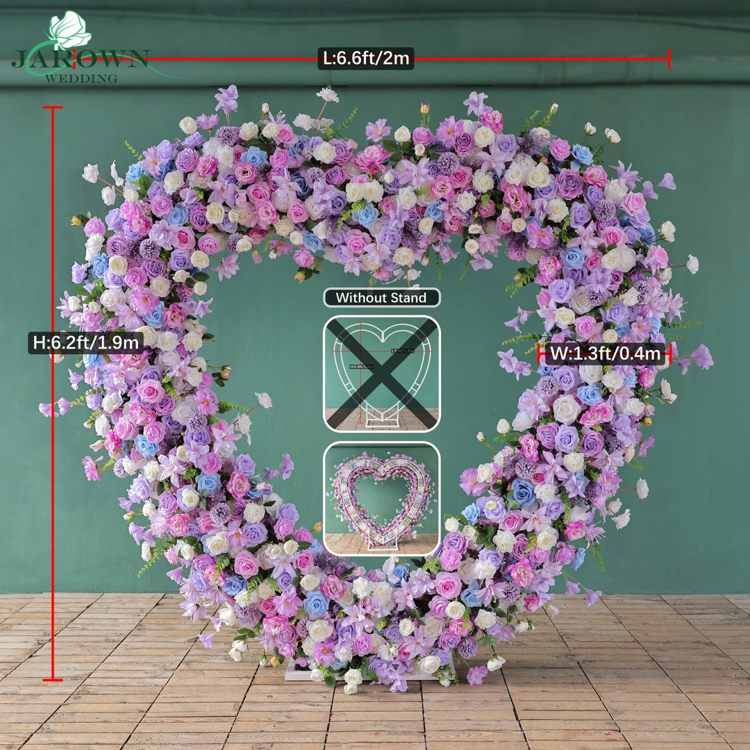 Heart-Shaped Arch Flower in Purple/Blue