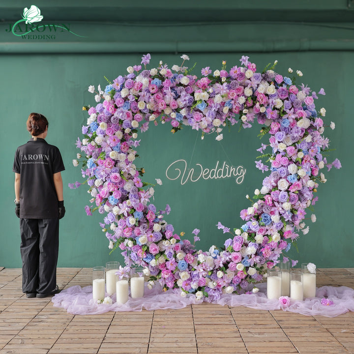 Heart-Shaped Arch Flower in Purple/Blue