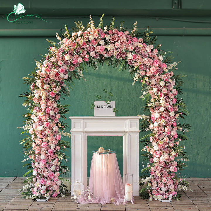 Round Flower Arch in Pink/White/Purple
