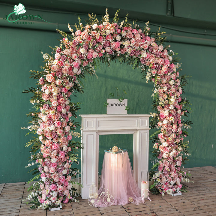 Round Flower Arch in Pink/White/Purple