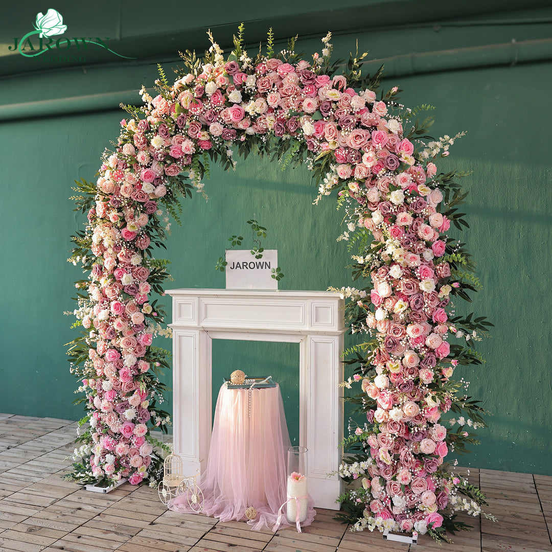 Round Flower Arch in Pink/White/Purple
