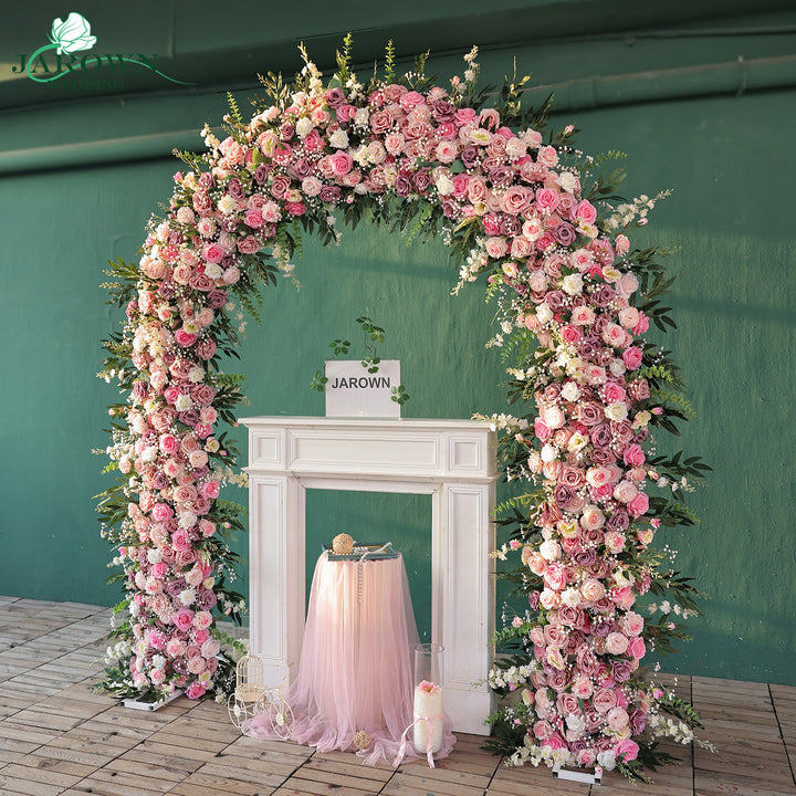 Round Flower Arch in Pink/White/Purple