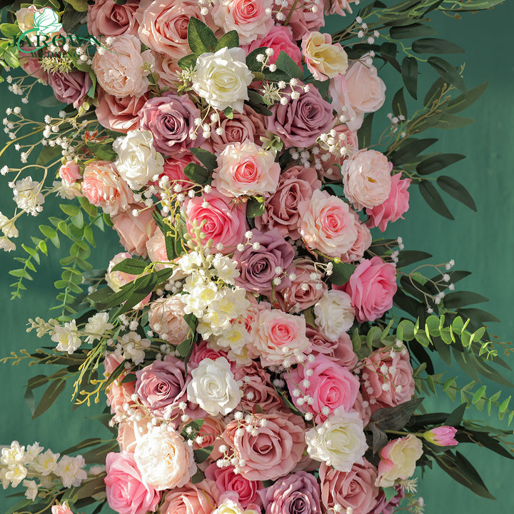 Round Flower Arch in Pink/White/Purple