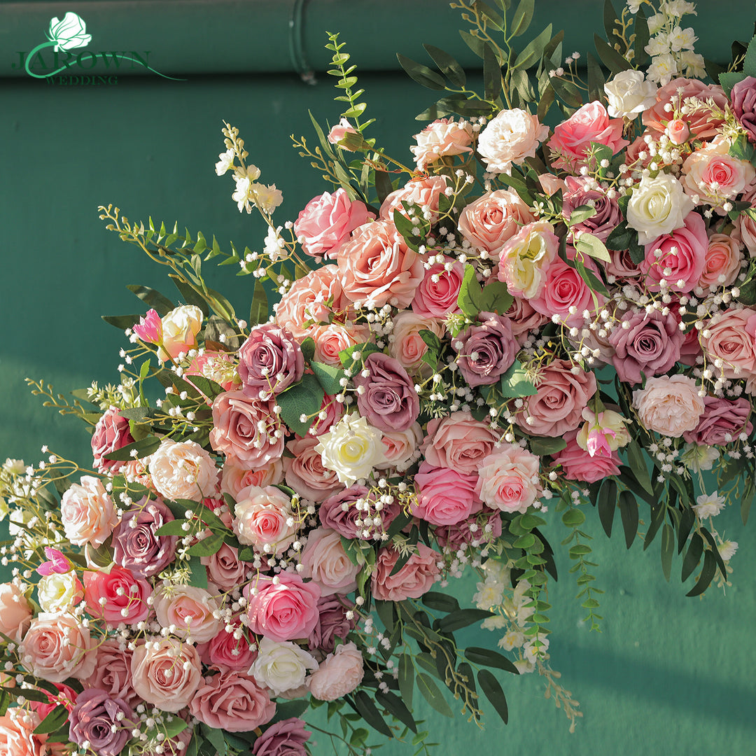 Round Flower Arch in Pink/White/Purple