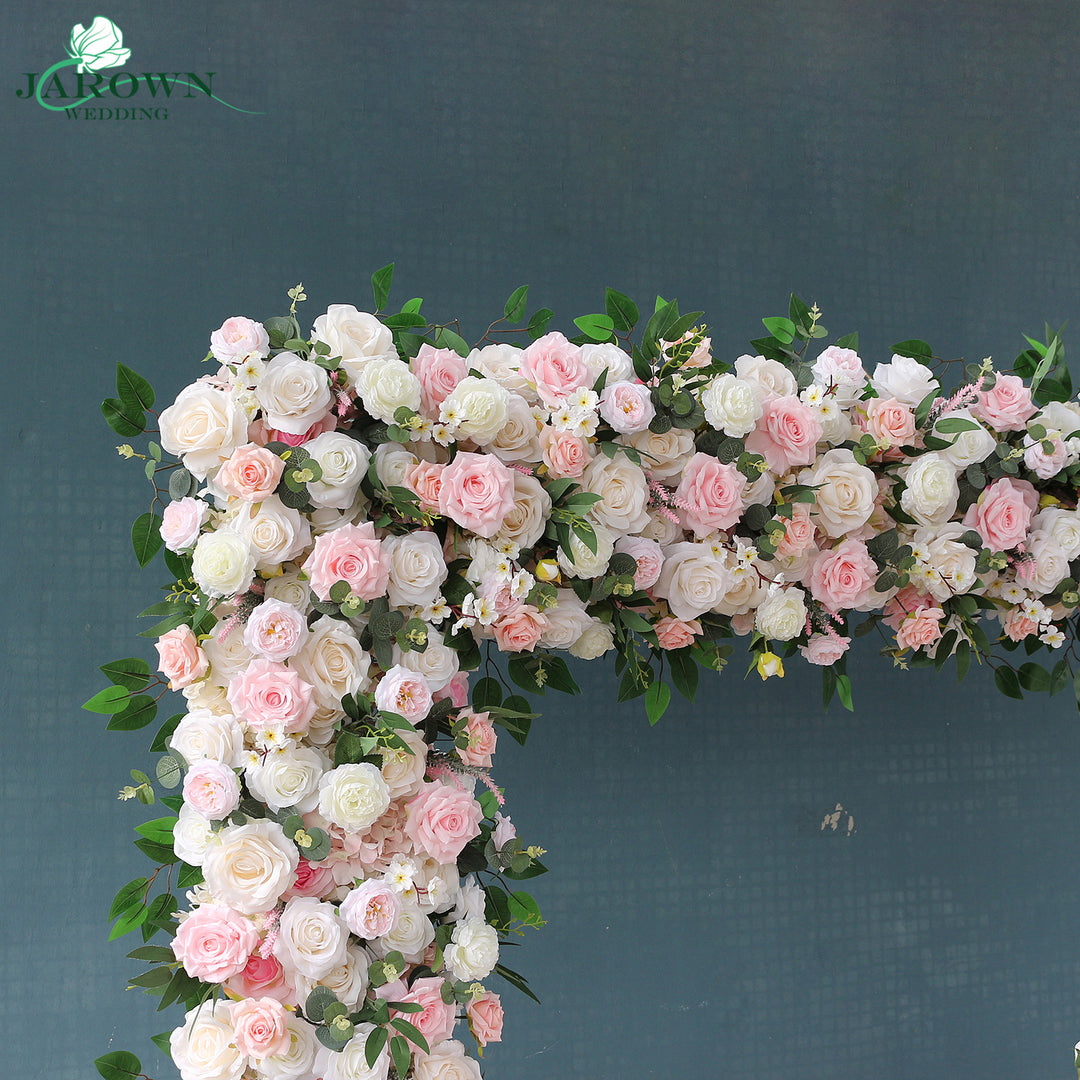 Rectangular Rose Arch Rectangular Flower Arch in Pink/White/Green – JarownWedding