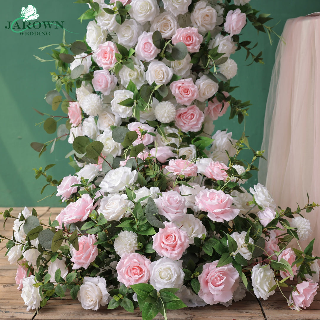 Open-Ended Flower Arch in Pink/White/Green