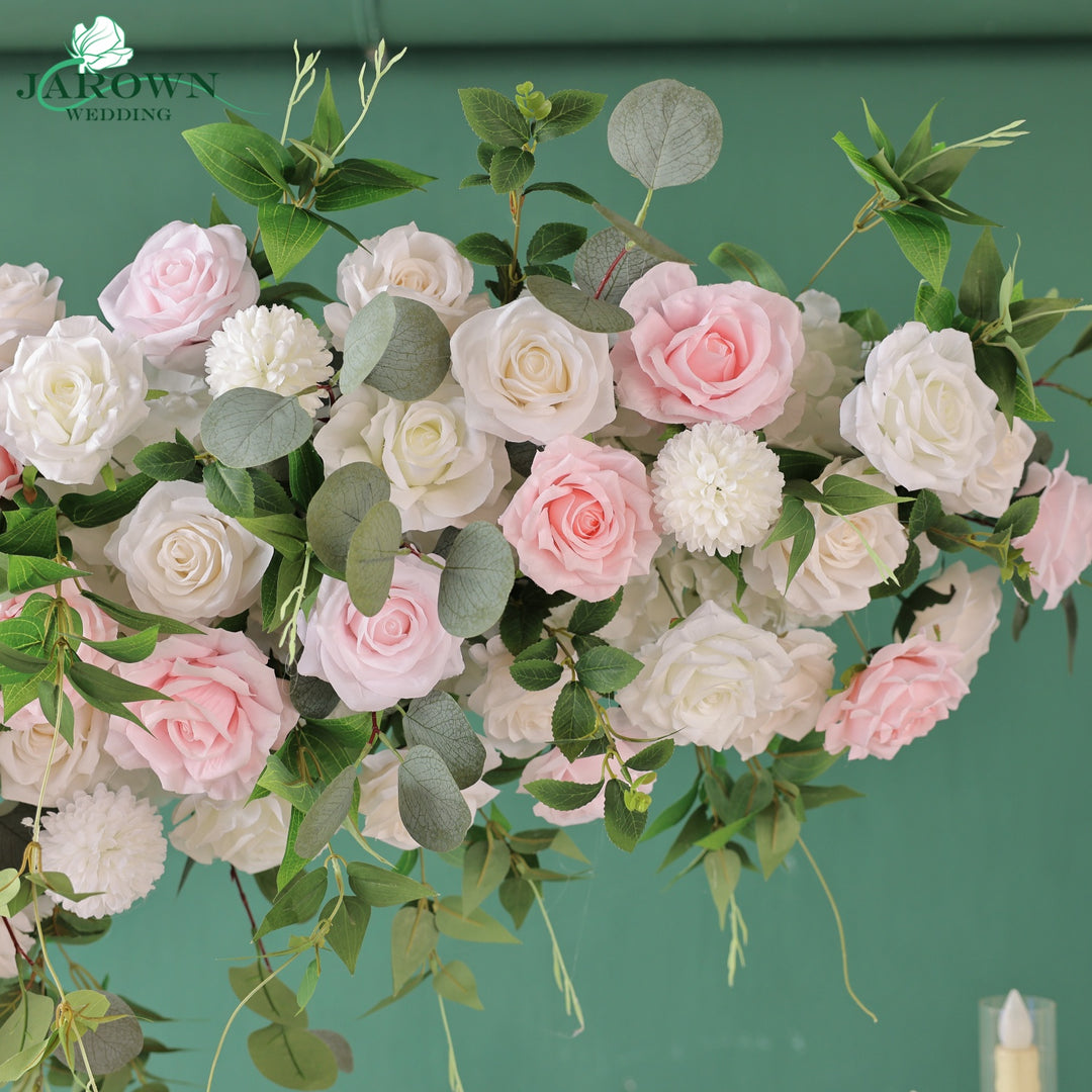 Open-Ended Flower Arch in Pink/White/Green
