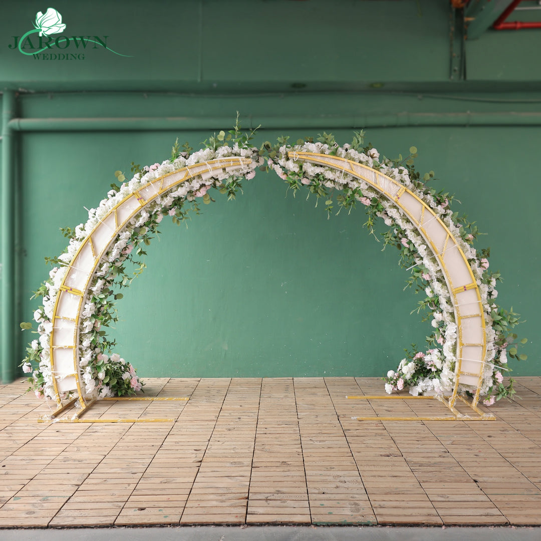 Open-Ended Flower Arch in Pink/White/Green