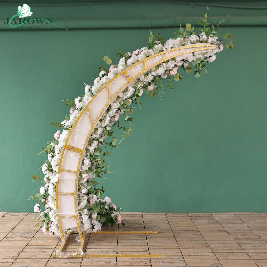 Open-Ended Flower Arch in Pink/White/Green