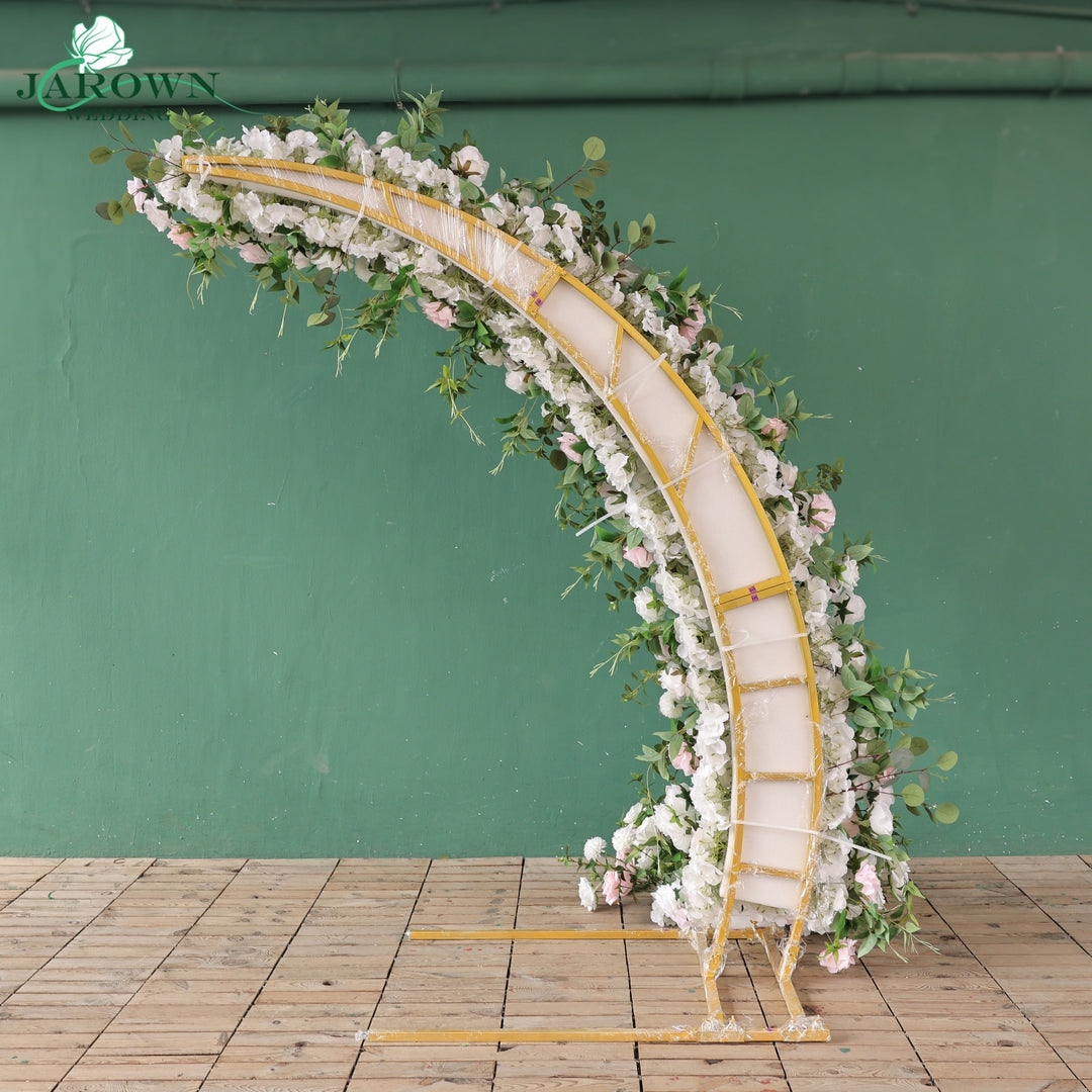 Open-Ended Flower Arch in Pink/White/Green