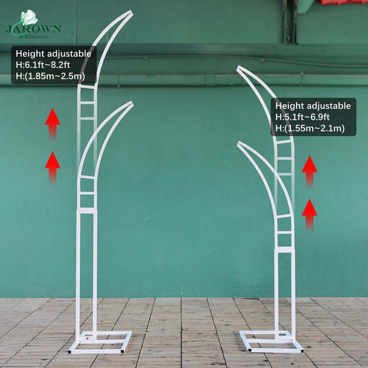 Open-Ended Flower Arch in White/Green