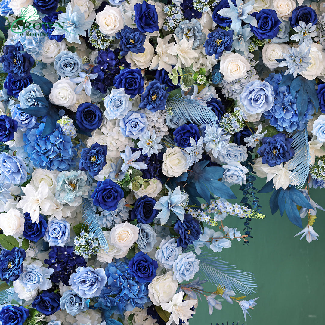 Rectangular Flower Arch in Blue/White